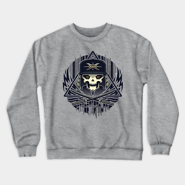 Street Samurai V1 Crewneck Sweatshirt by StudioM6